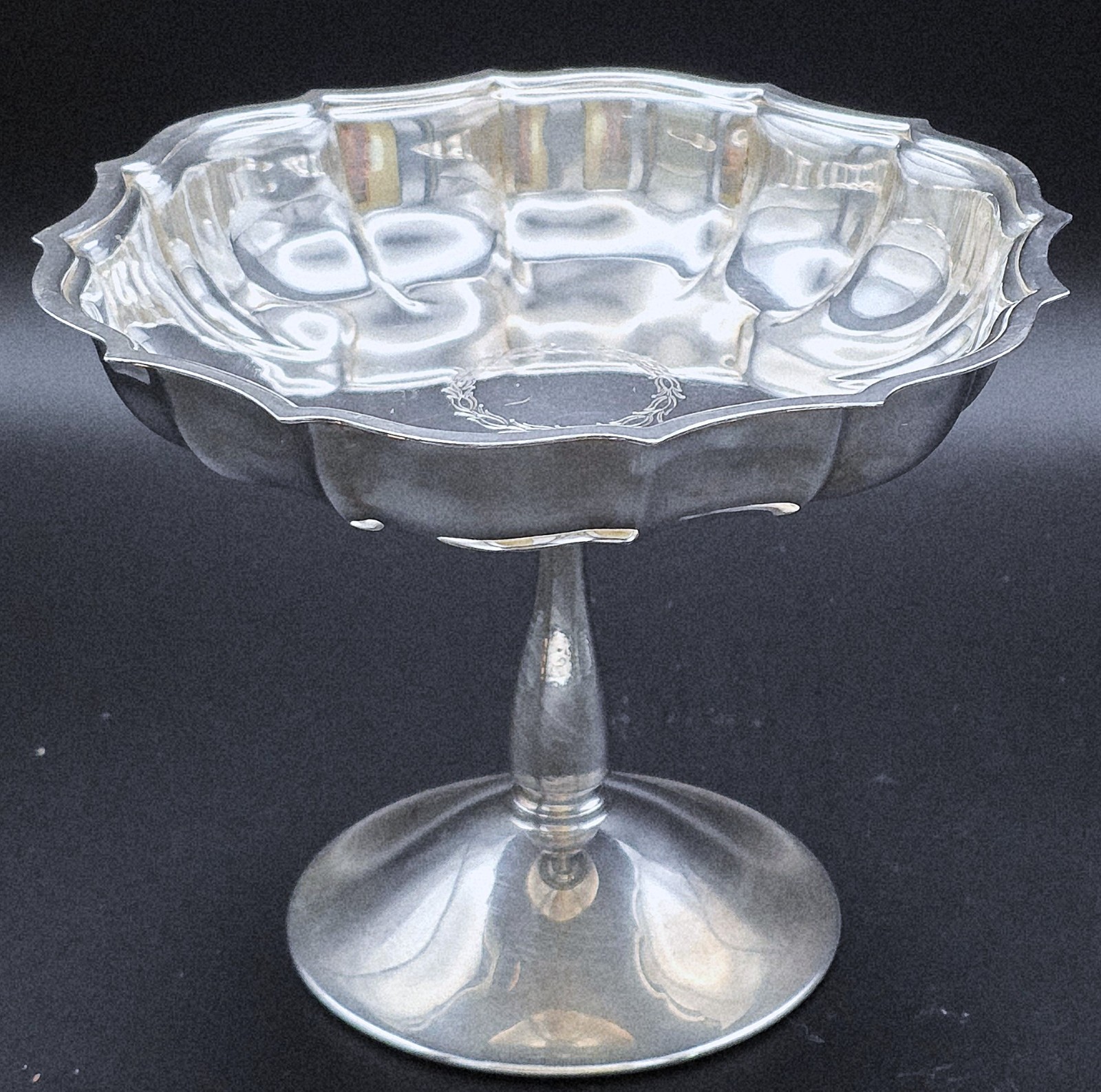 Vintage International Silver Co Silverplate Compote Candy Dish Chippendale