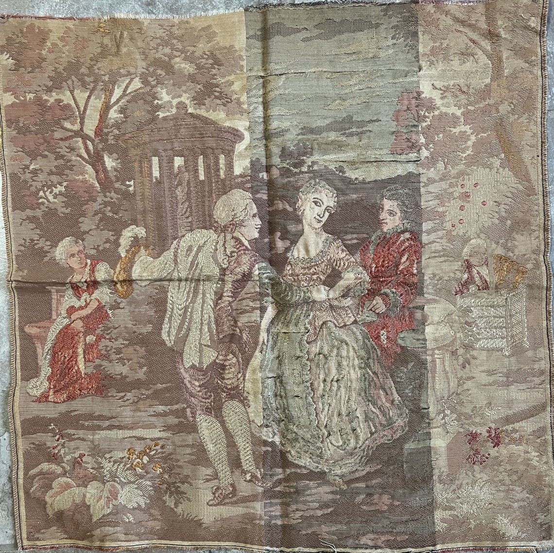 Tapestry Landscape Romantic Vintage 18x18