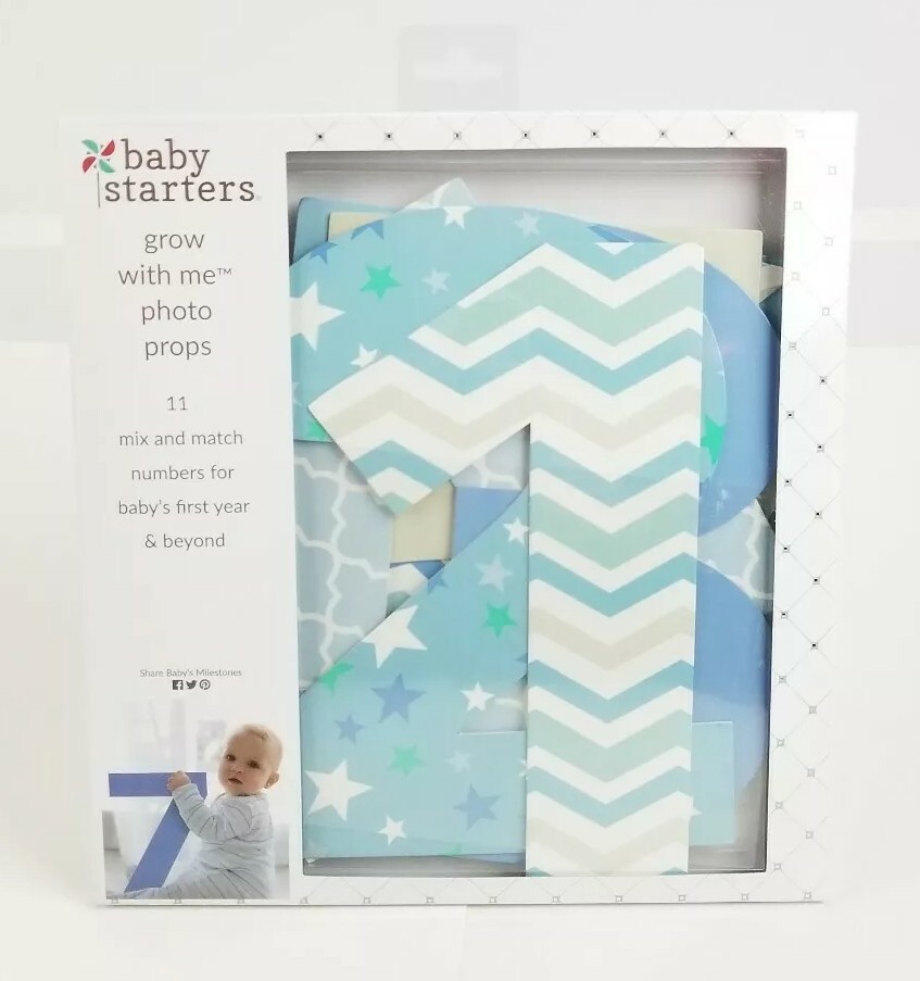 Baby Starters Number Photo Props 11 Mix & Match Numbers for Babies First Year!