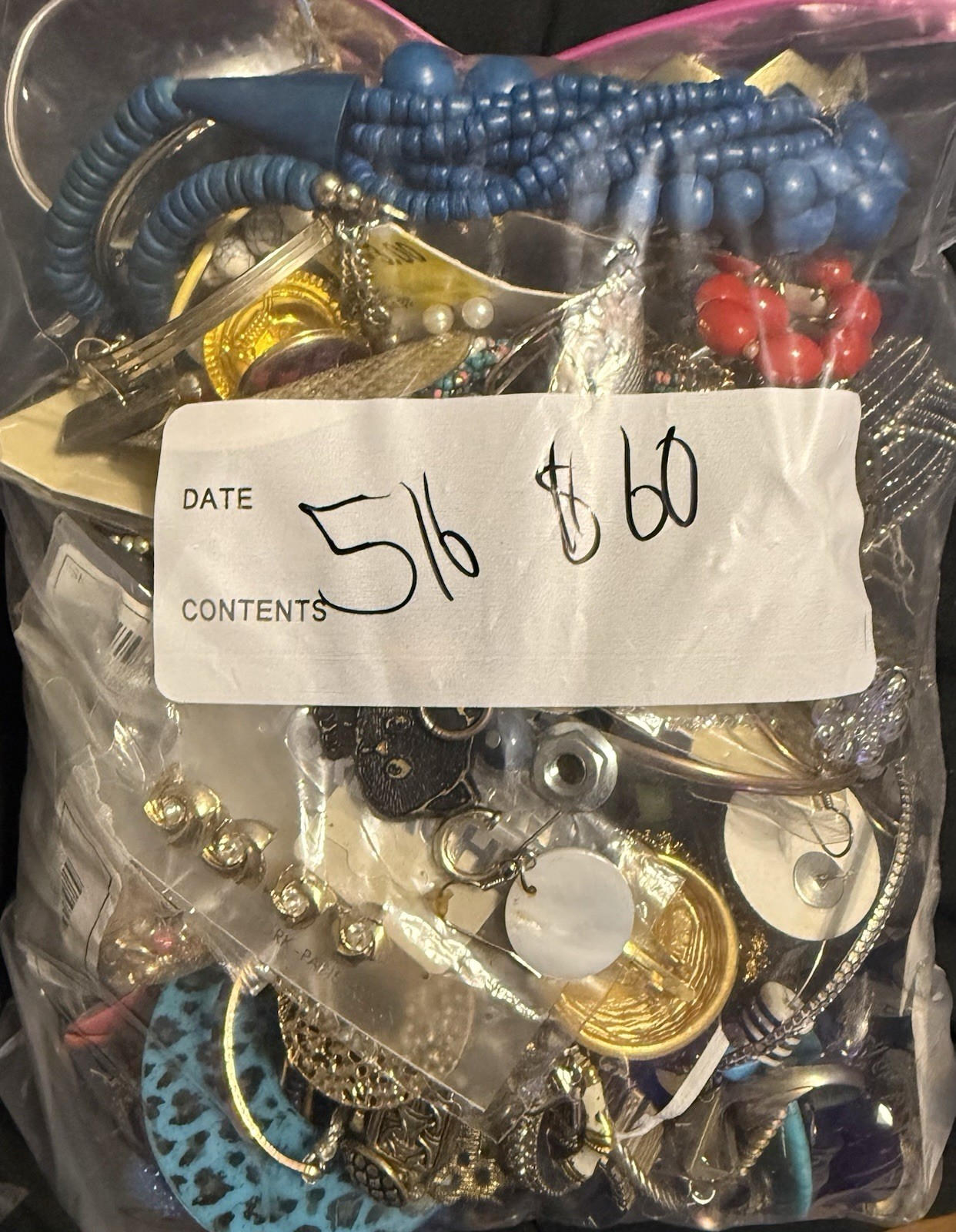 5LB Mystery Bag Of Mixed Jewelry All Wearable/Resell-able Some Are New With Tag