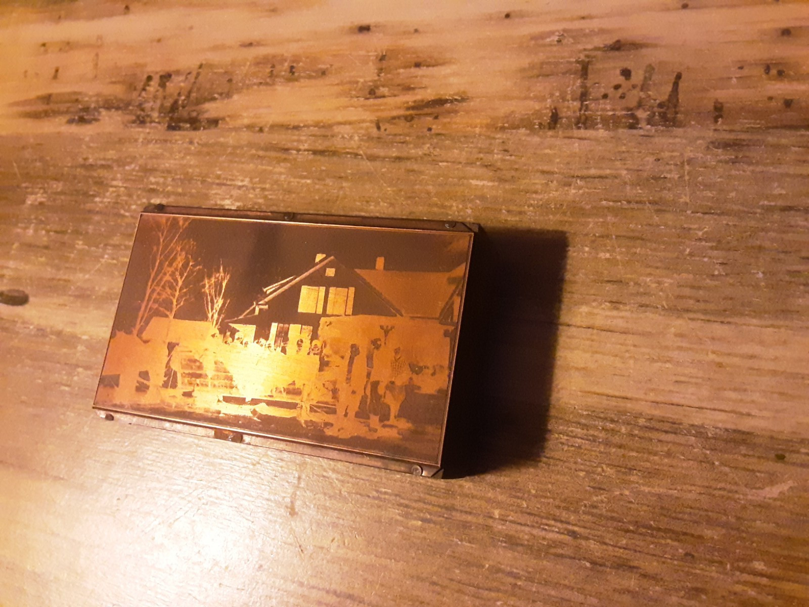 ANTIQUE HOME OF THE HILDEX MAPLES SUGAR HILL NH PRINTERS PRINTING BLOCK