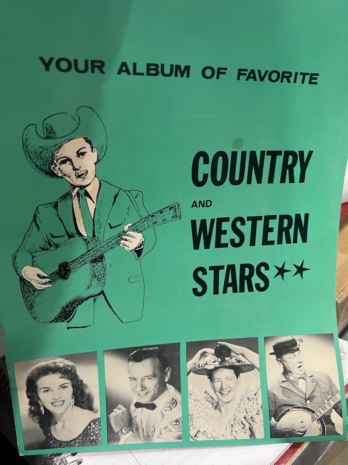Your Album Of Favorite Country Western Stars Ray Price & Billy Gray Autograph