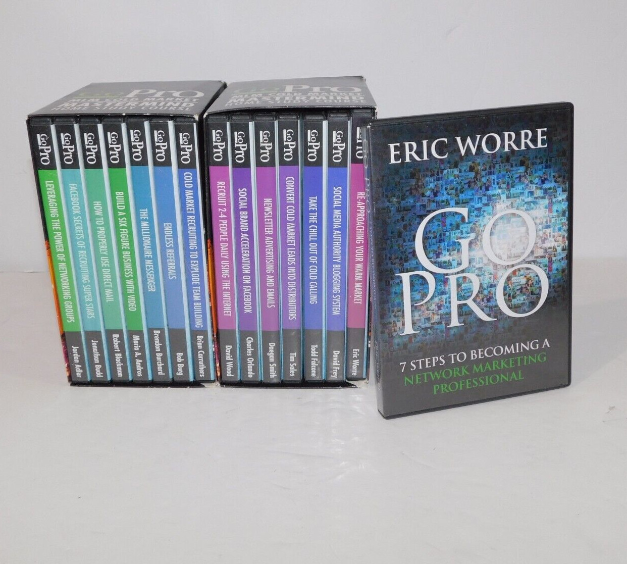 GoPro MLM Cold market Mastermind Home study Course 14 DVD & 24 CD Set w BONUS