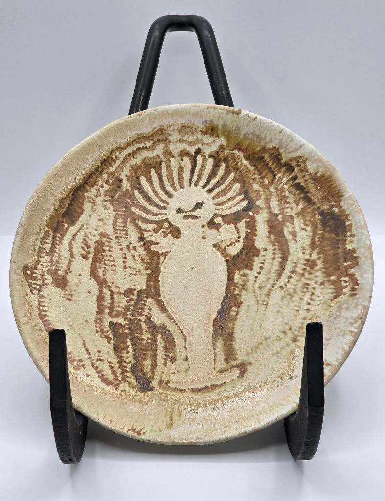 David Salk Handcrafted Art Pottery Sculpture Dish '98 Signed
