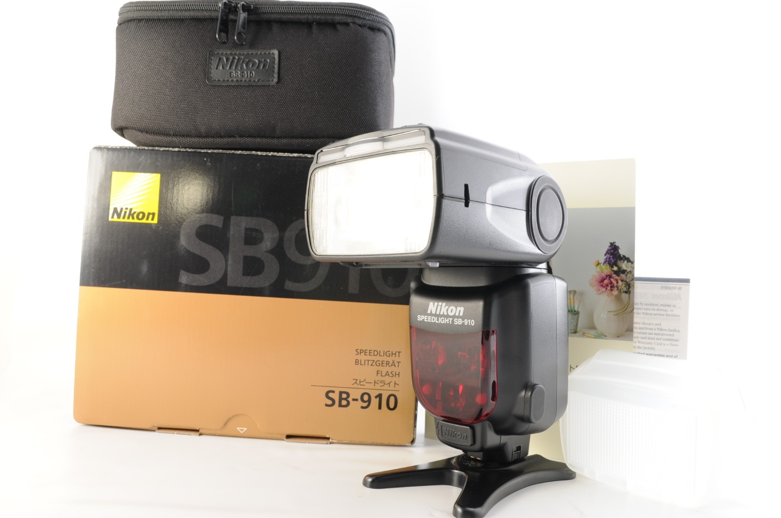 [MINT in BOX] Nikon Speedlight SB-910 Shoe Mount Flash w/ Case From JAPAN #4391