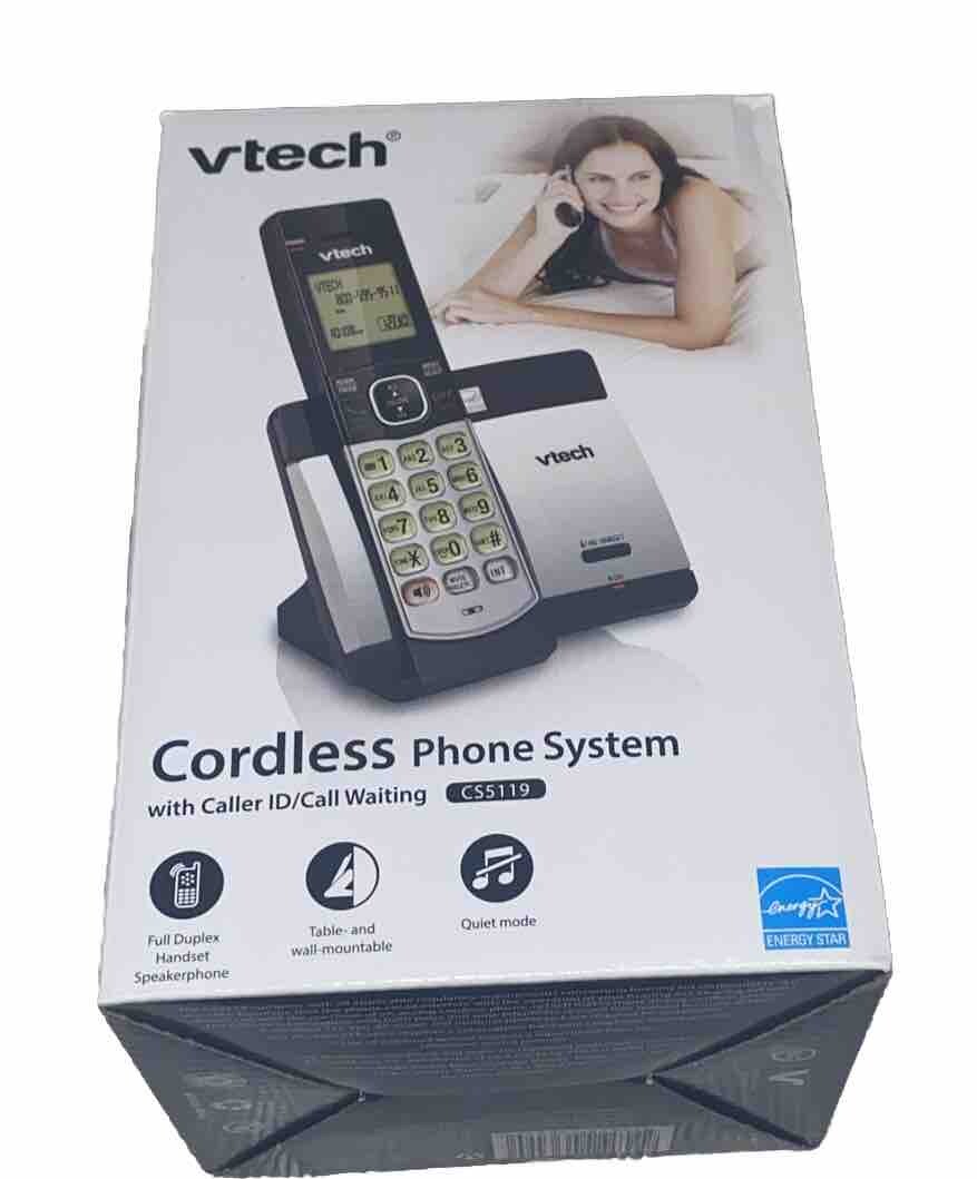 VTECH LANDLINE VINTAGE CORDLESS PHONE GREAT CONDITION BLACK W/BASE