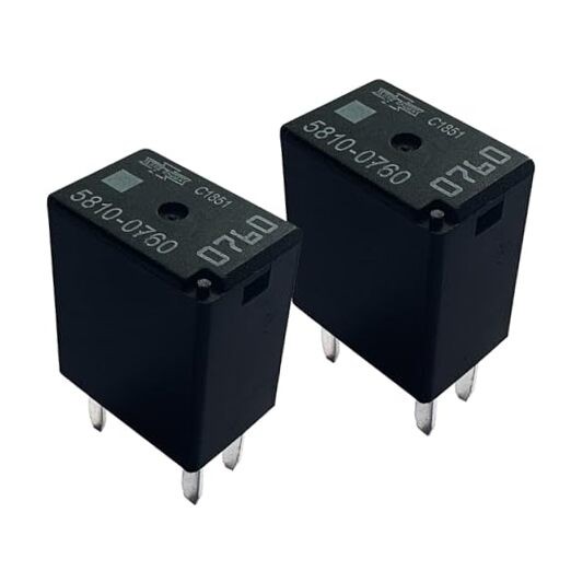 2Pcs 5810-0760 12VDC 4-Pin 35A Automotive Relay，Easy Install 