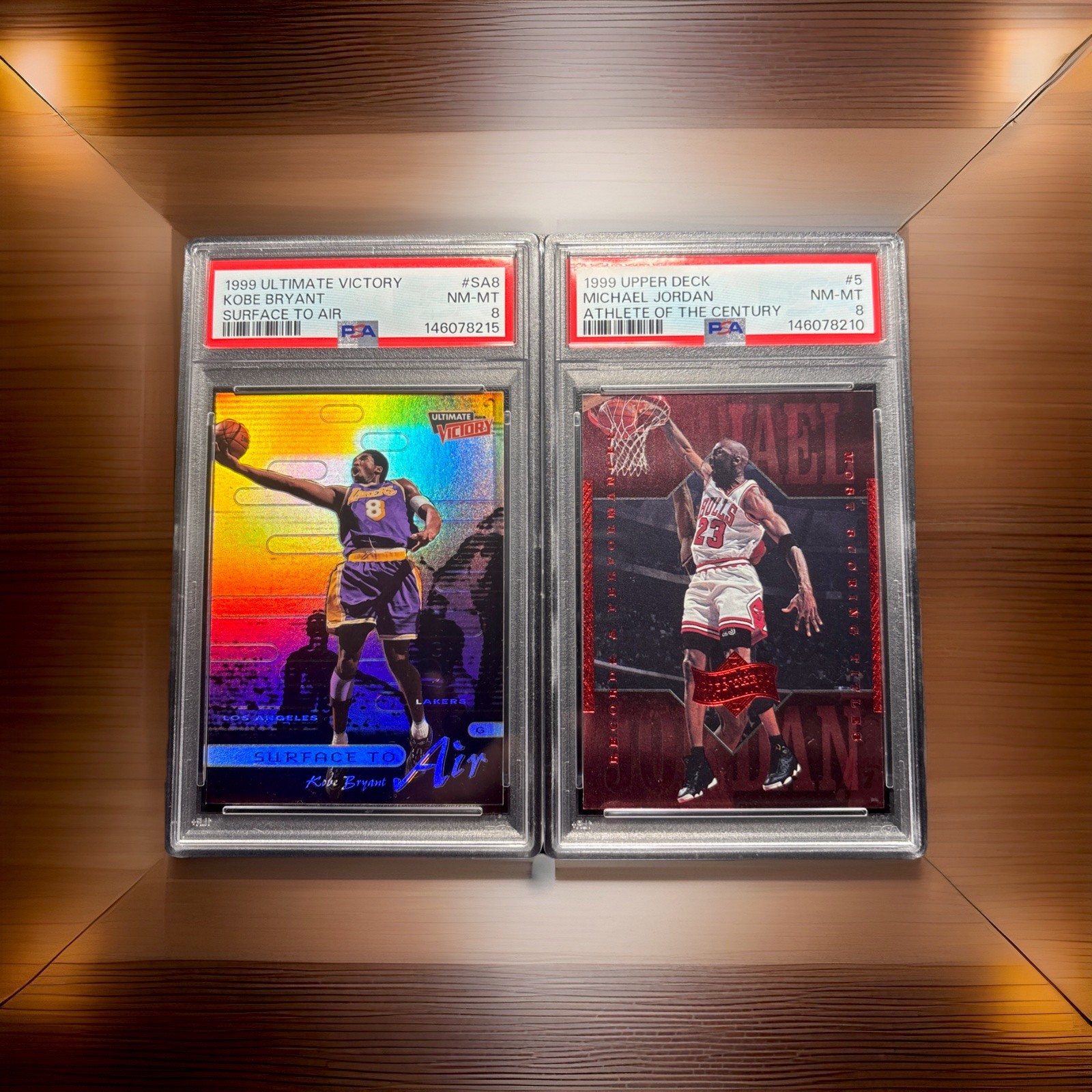 Kobe Bryant & Michael Jordan PSA Graded Card Lot (2)