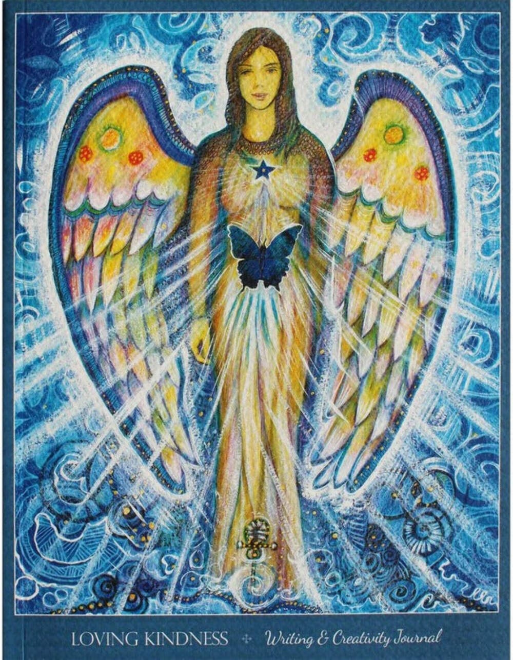 Loving Kindness Writing & Creativity Journal Notebook T. Carmine Blue Angel