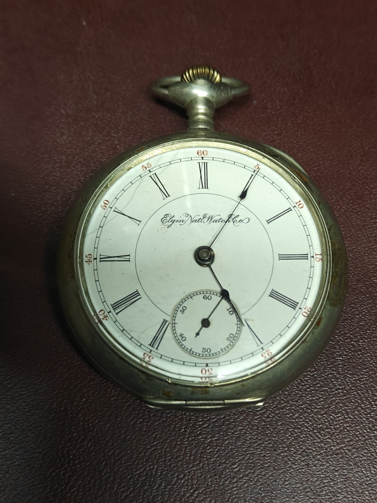 VINTAGE 18S ELGIN National Watch Co POCKET WATCH, YEAR 1894,HINGED CASE 17 Jewel