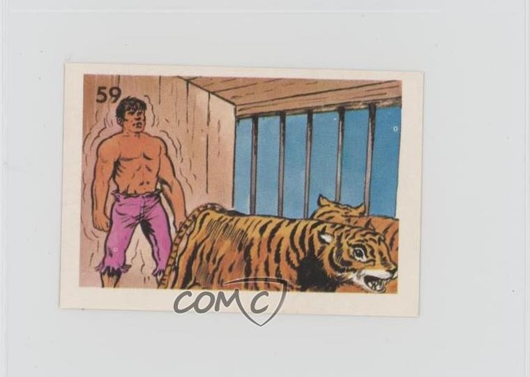 1981 Reyauca Incredible Hulk Stickers Hulk #59 0kb5
