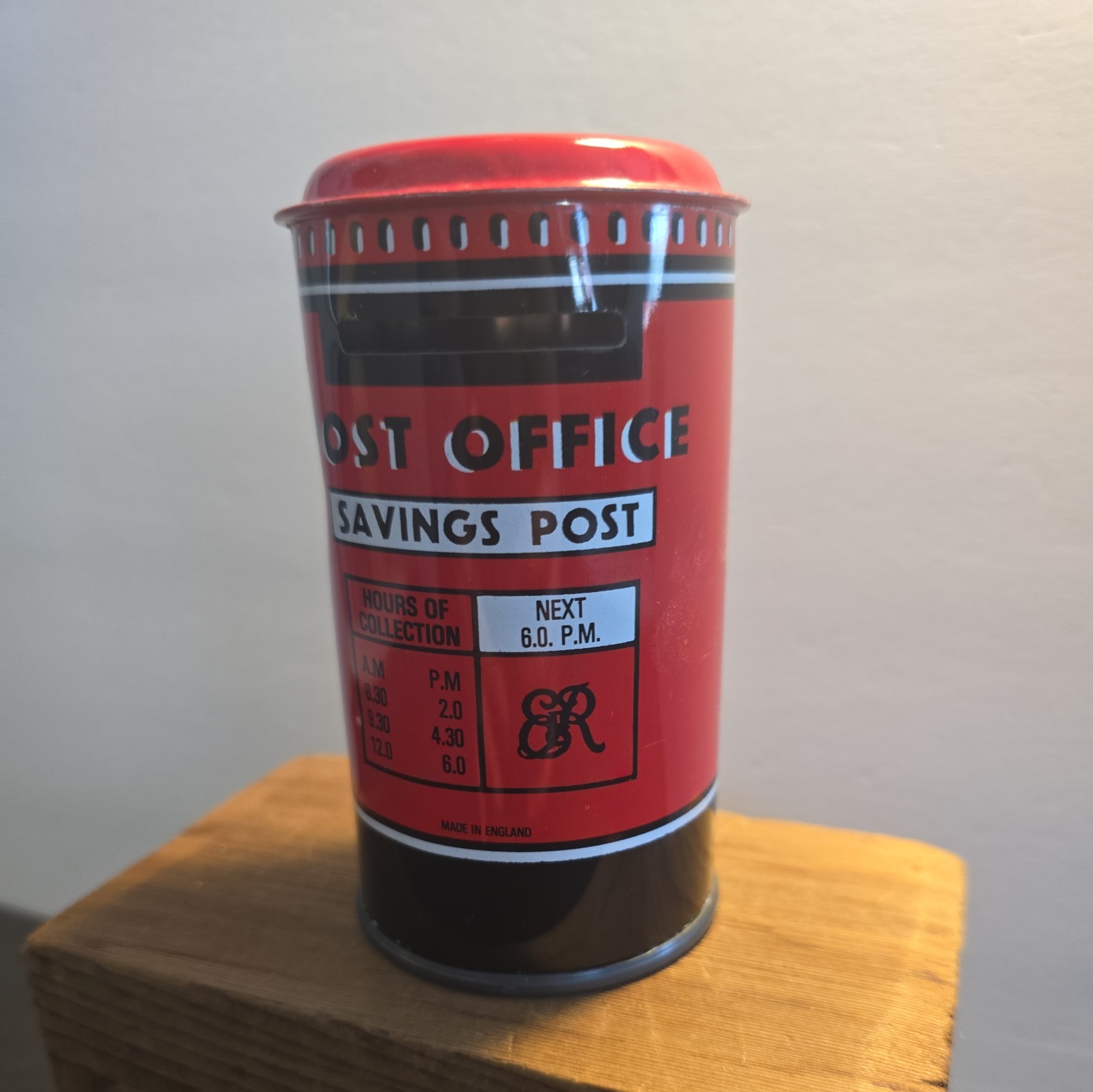 Metal Tin Post Office Mail Box D Bowler & Son Ltd England With Stopper-See Pics.