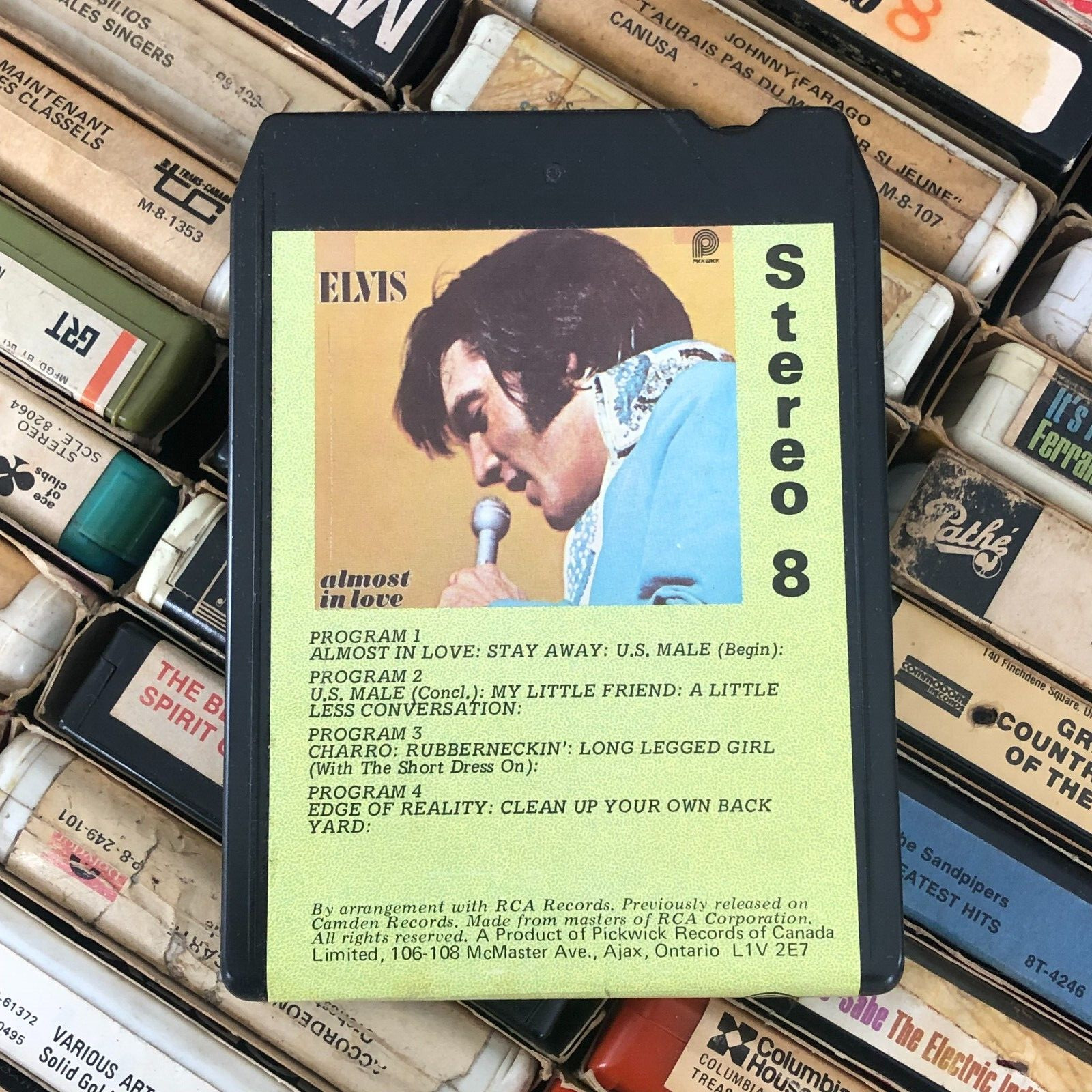 Elvis Presley : Almost in Love, 8 Track Tape