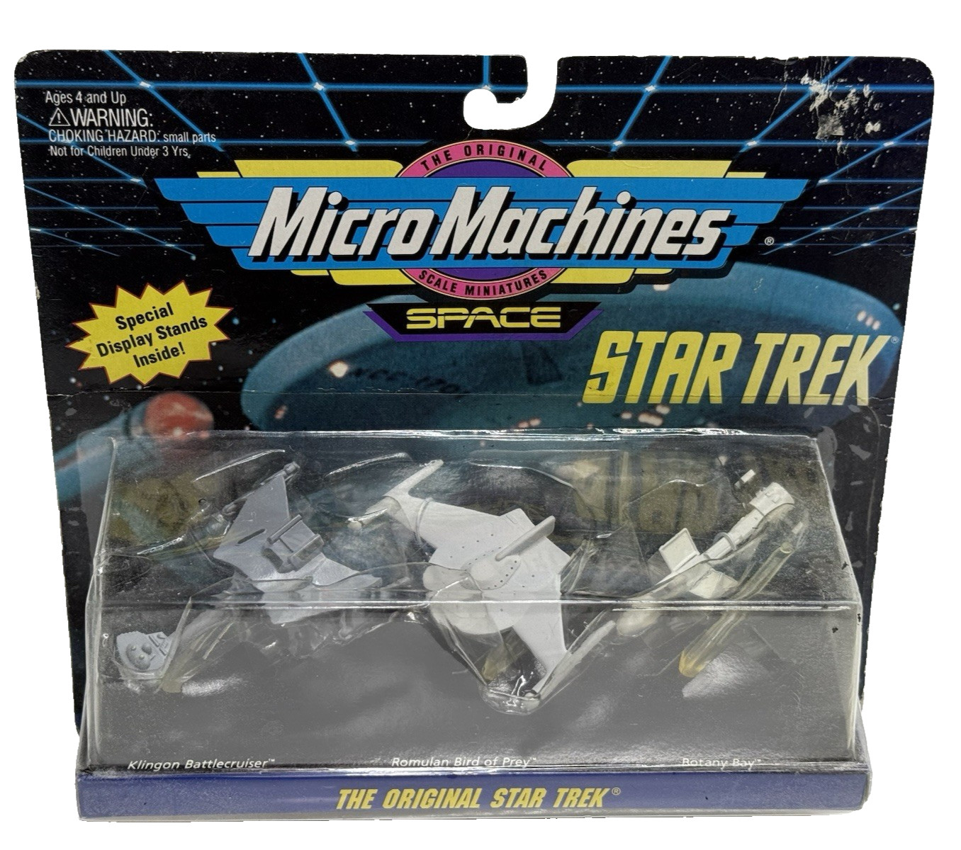 1994 Micro Machines Star Trek Space Set Klingon Romulan Bird of Prey Sealed