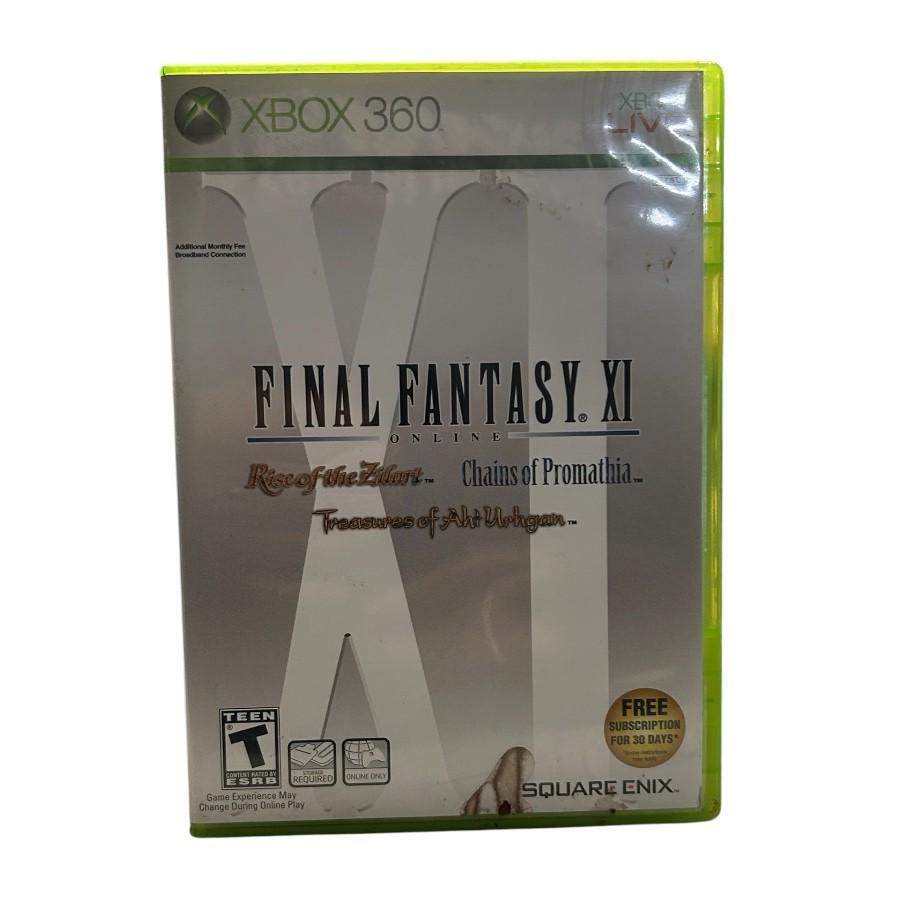 Final Fantaxy XI XBOX 360 game Rated T  2006