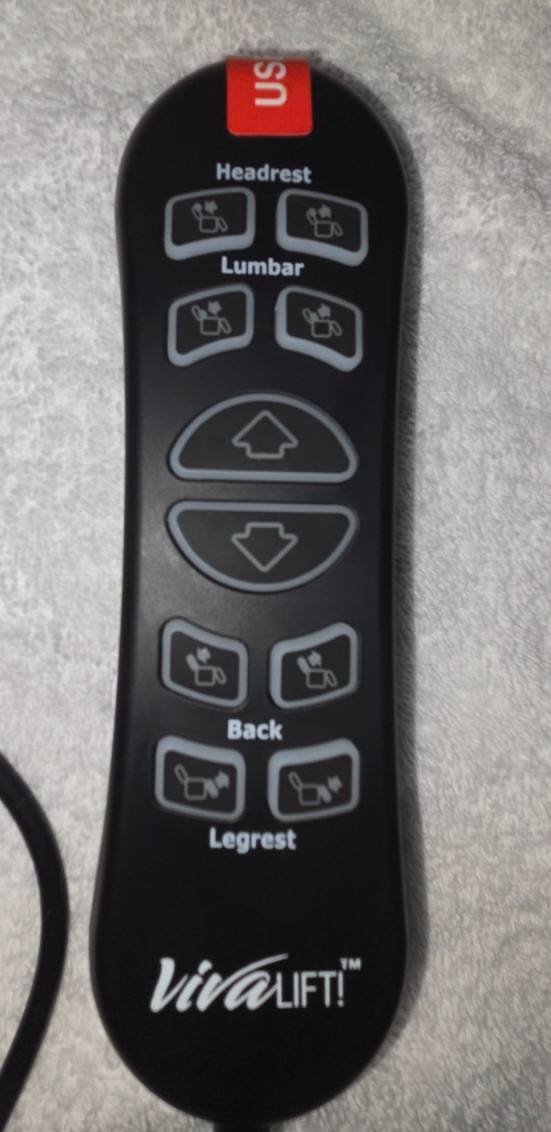 Pride Mobility Lift Chair Hand Control Remote, 10-Button, Model CTL1707190