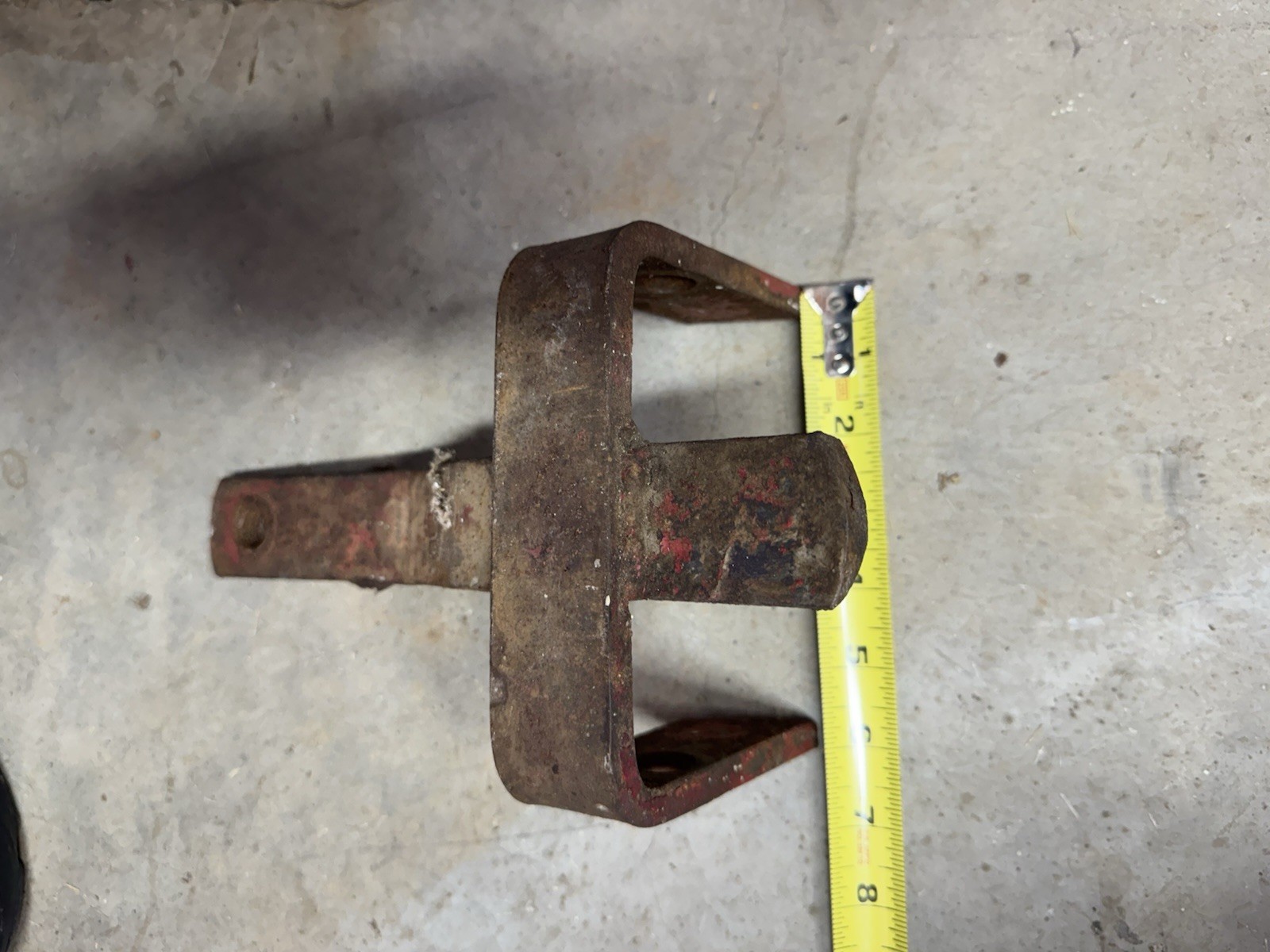 Antique Vintage Equipment Tractor Mounting Bracket Metal Part with Hole