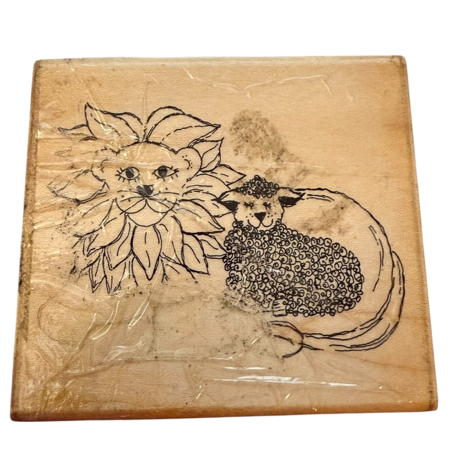 Close To My Heart Lion Lamb Peace On Earth S374 Rubber Stamp
