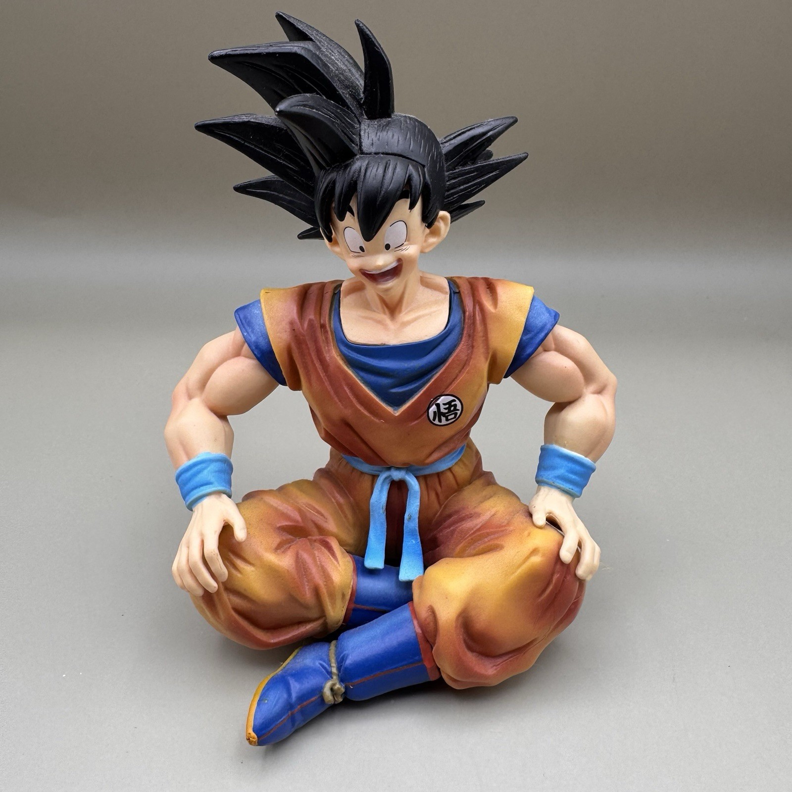 Dragon Ball Son Goku Sitting PVC Anime Figure Collectible with removable head