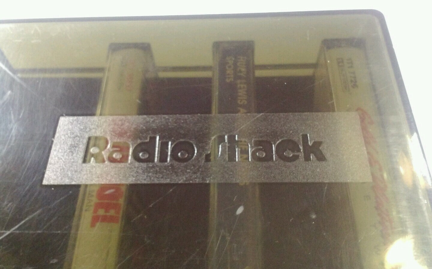 Radio Shack Cassette Tape Holder Black Hard Plastic 15 Tapes Case VTG 1980s