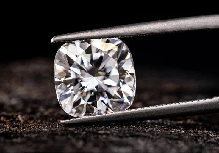 Cushion Cut 8 CT Natural D Color Lab -Grown Loose CVD Diamond VVS1 Certified