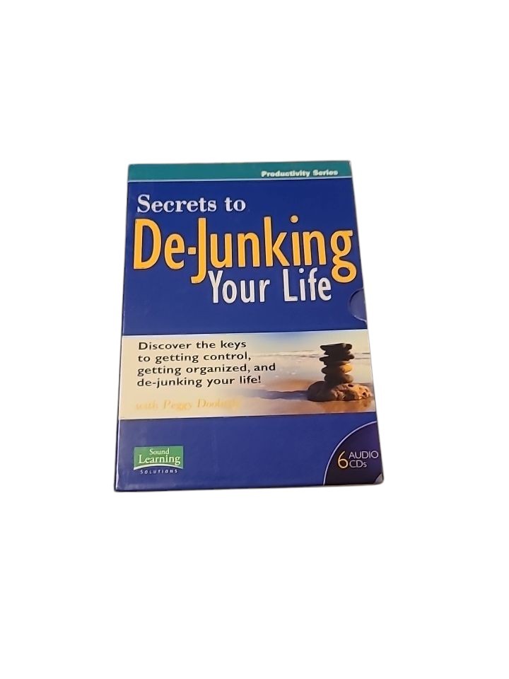 Secrets To De-Junking Your Life With Peggy Doolittle on 6 Audio CDs NOS
