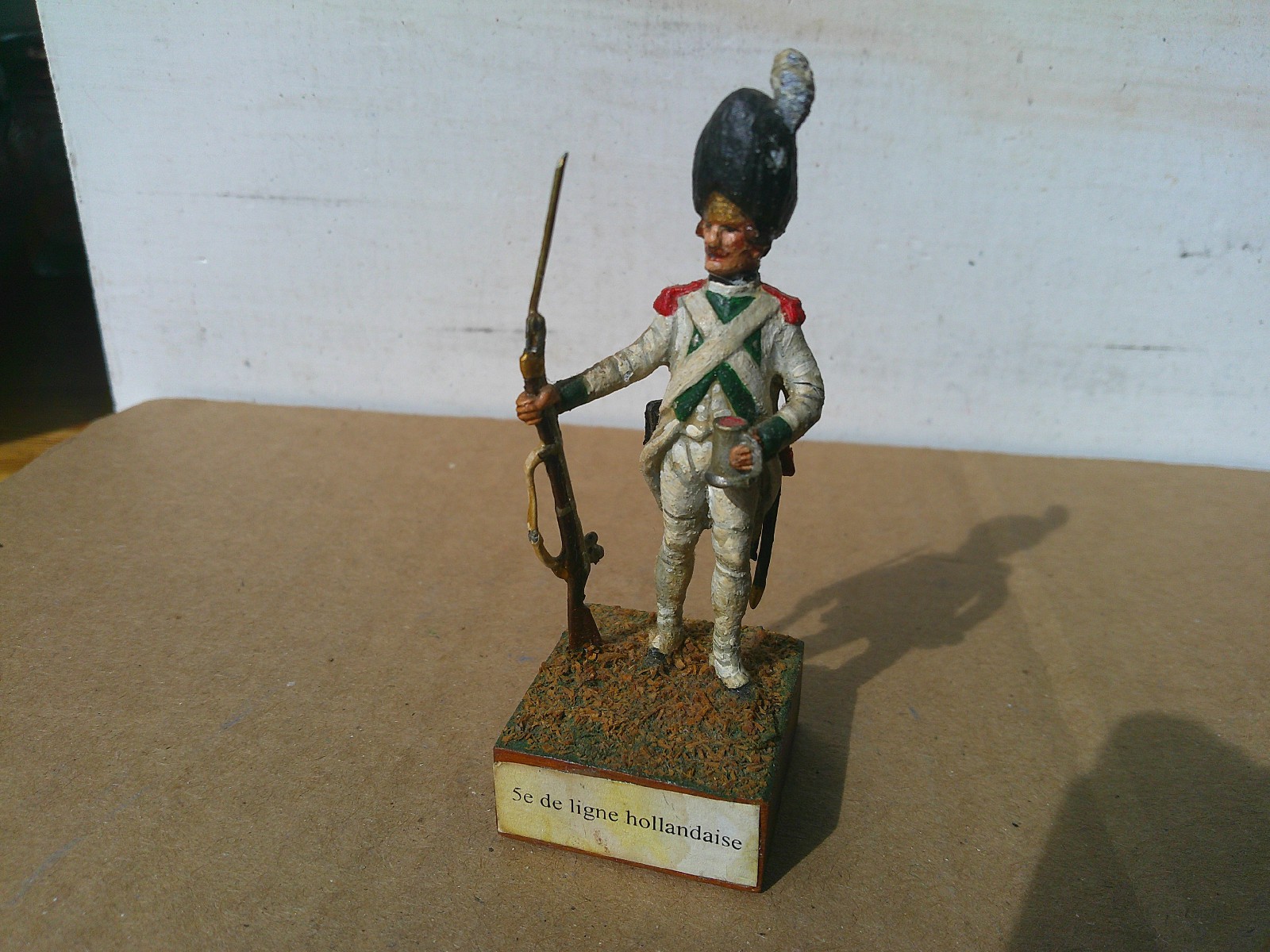Stadden or similar, Napoleonic Dutch Guard French, well painted 54mm lead, TD