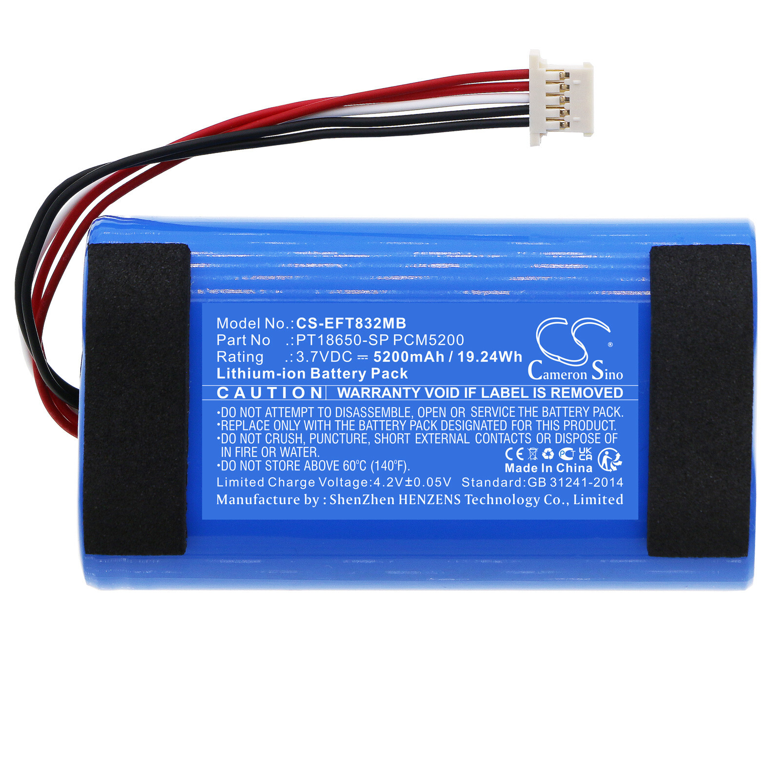 BATTERIE 5200mAh Type PT18650-SP PCM5200 For Eufy Spaceview Pro Baby Cam