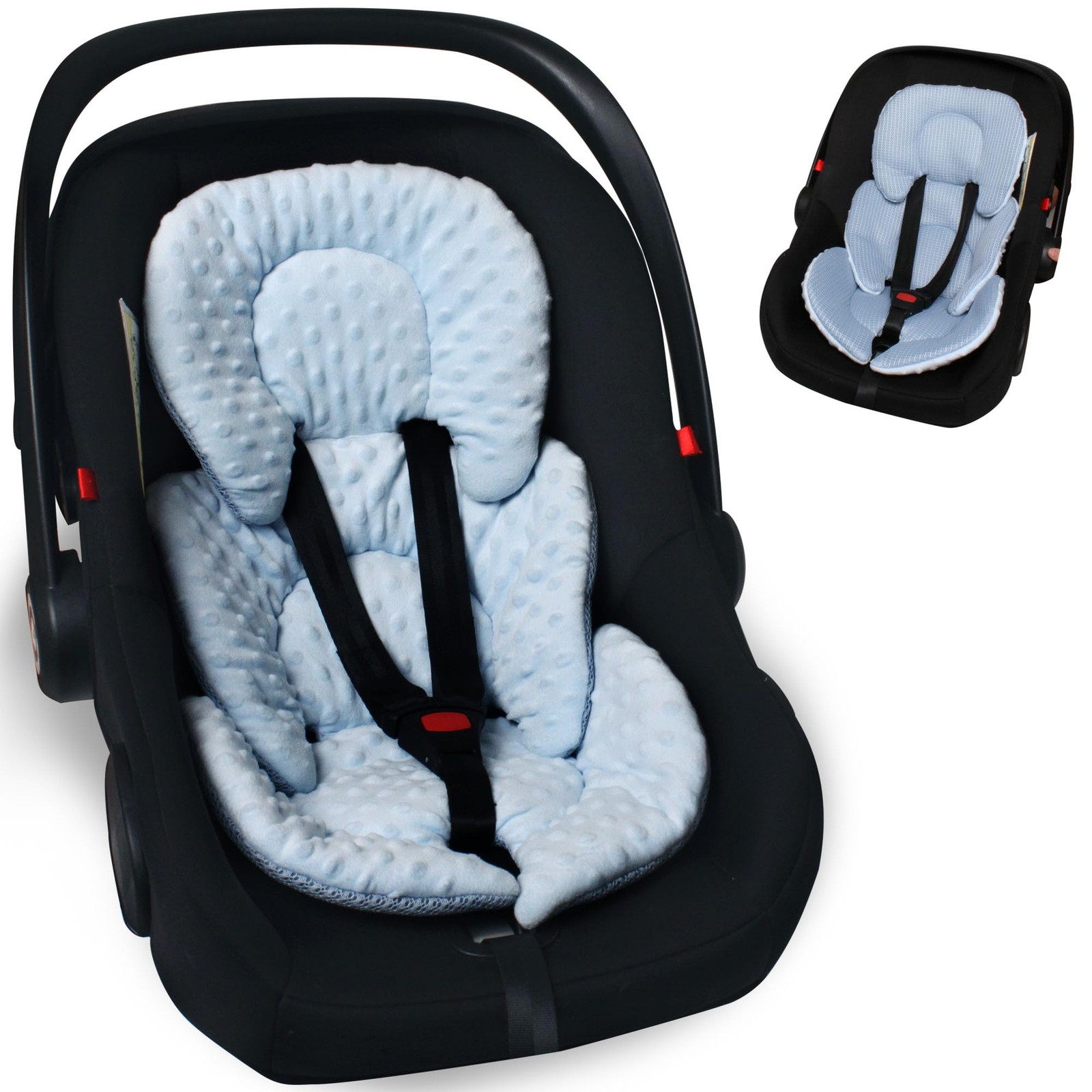 Infant Carseat Insert, 2-in-1 Reversible Baby Car Seat Cushion for Newborn To...