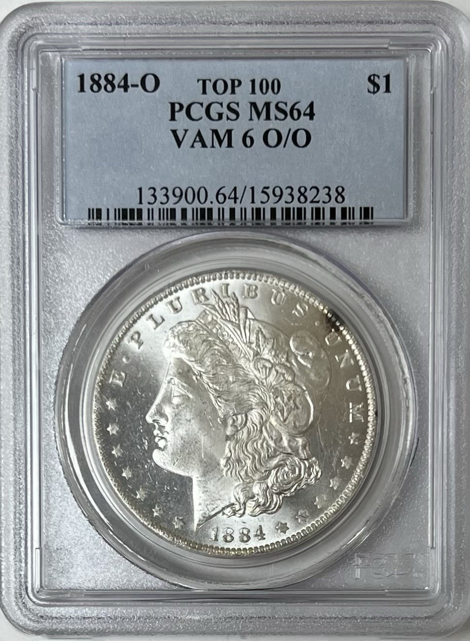 1884-O Morgan Silver Dollar S$1 PCGS MS64 VAM 6 O/O *Top 100*