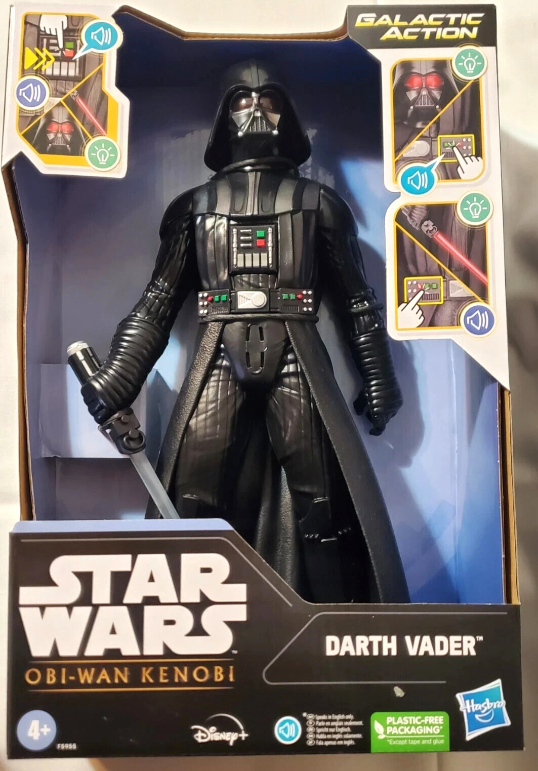 Star Wars Darth Vader Figure 11" Obi Wan Kenobi Talks Lights Up NEW in Box