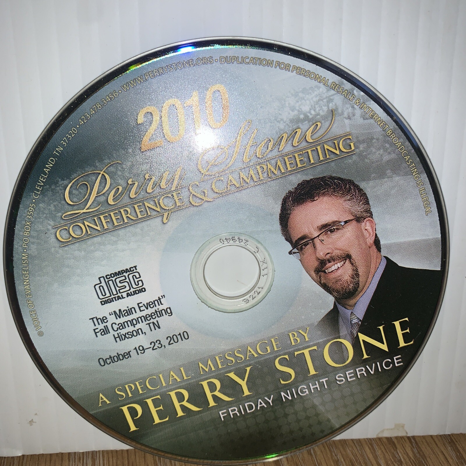 2010 perry Stone conference and Campmeeting compact disc a special message 