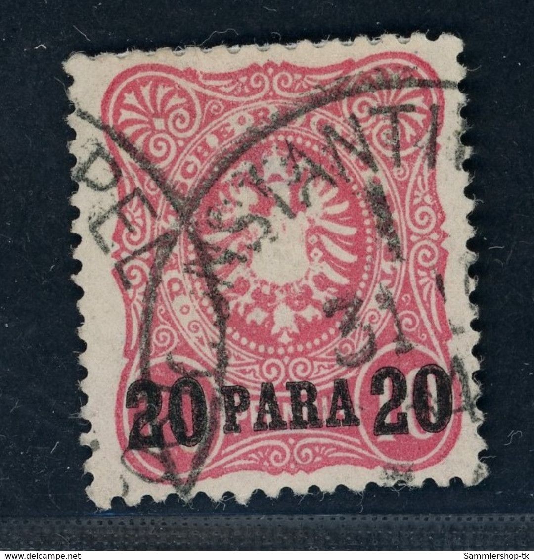 German foreign post offices Türkiye Michel number 2a stamped inspected -...