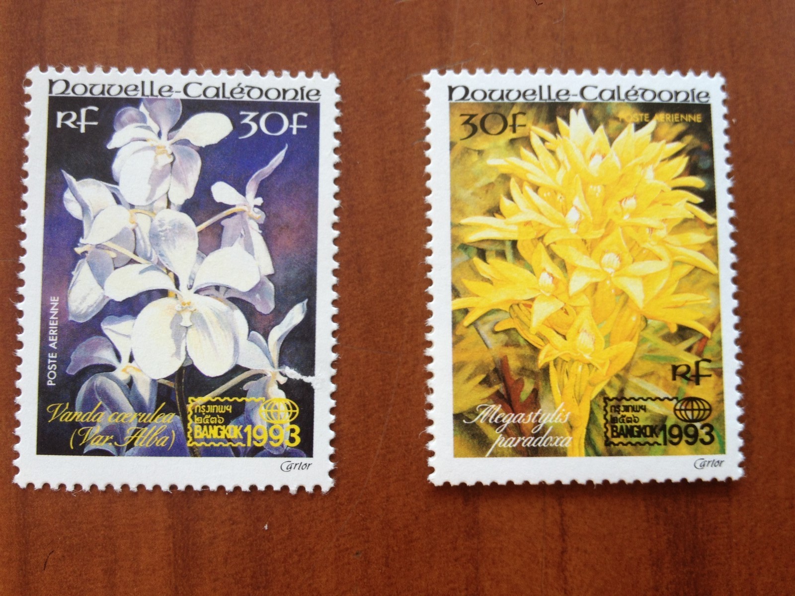 New Caledonia PA Num 303-304 ** MNH Year 1993 Orchid