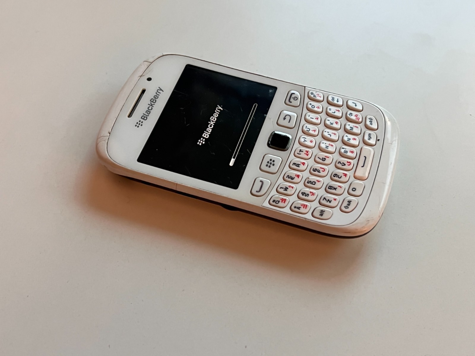 Blackberry 9320 Vintage cell phone White color