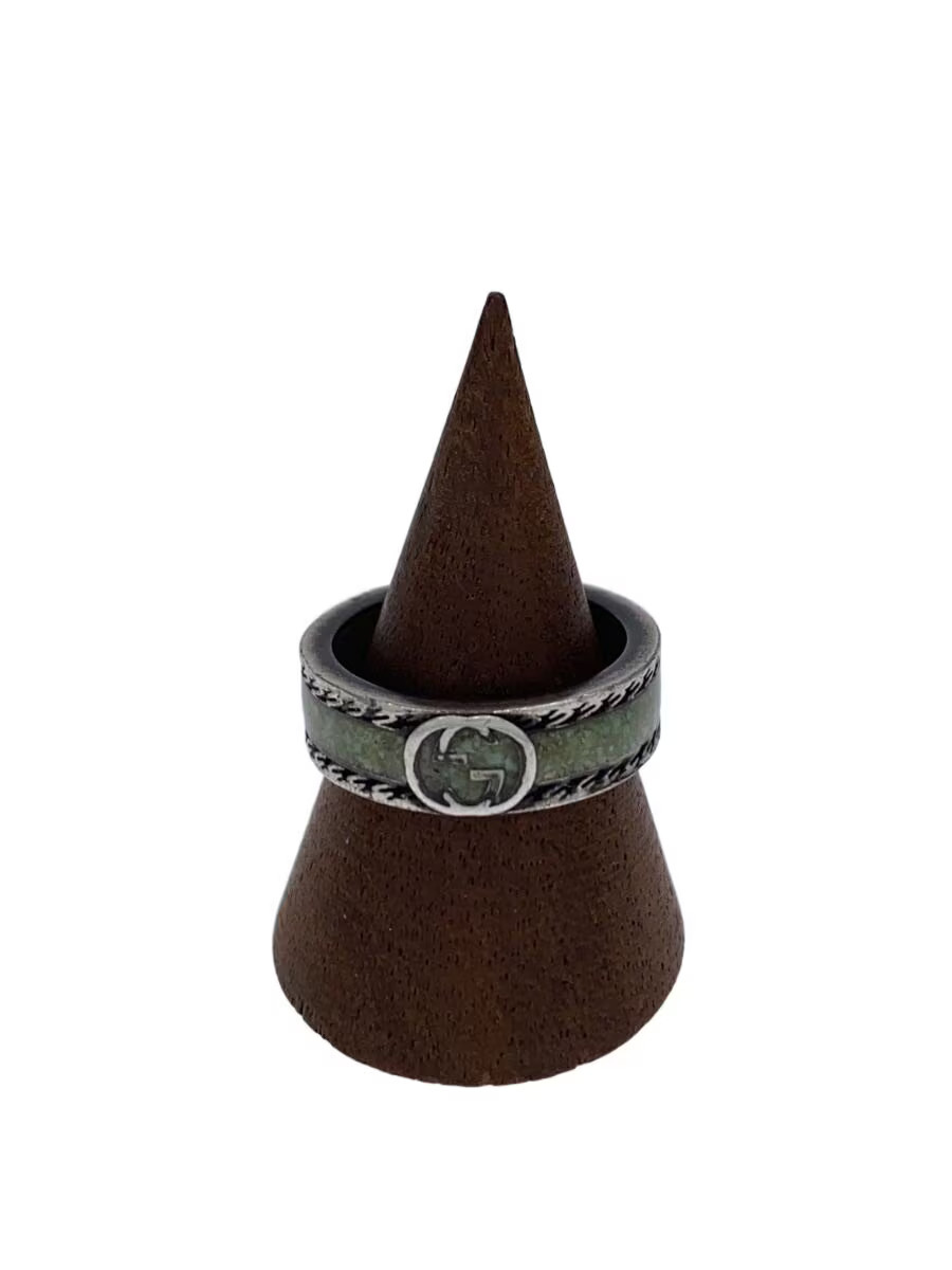 Gucci Ring Silver Ag925 Size 11 Grn Men Condition Considered M1r64