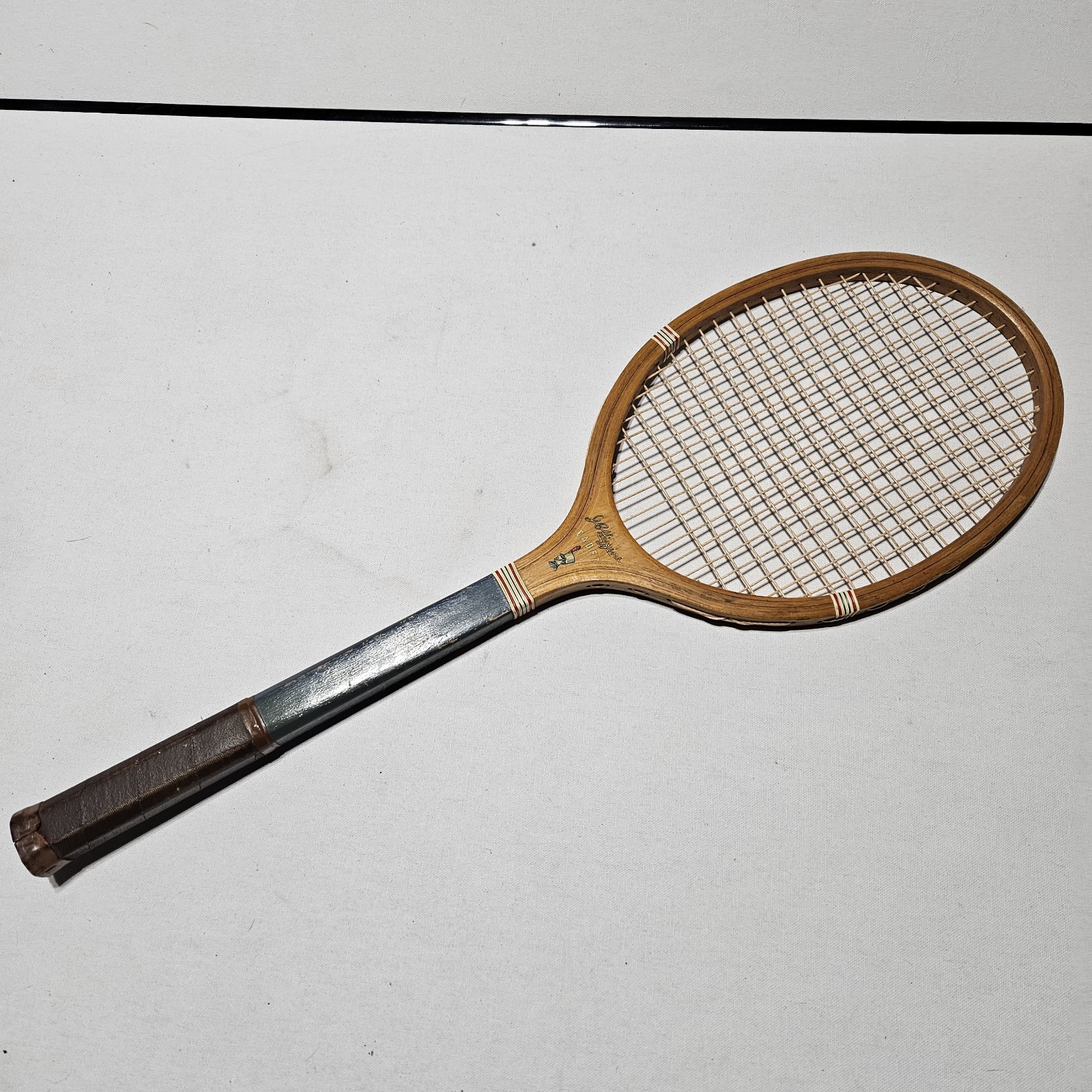 Vintage JC Higgins "Cadet" Wooden Tennis Racket
