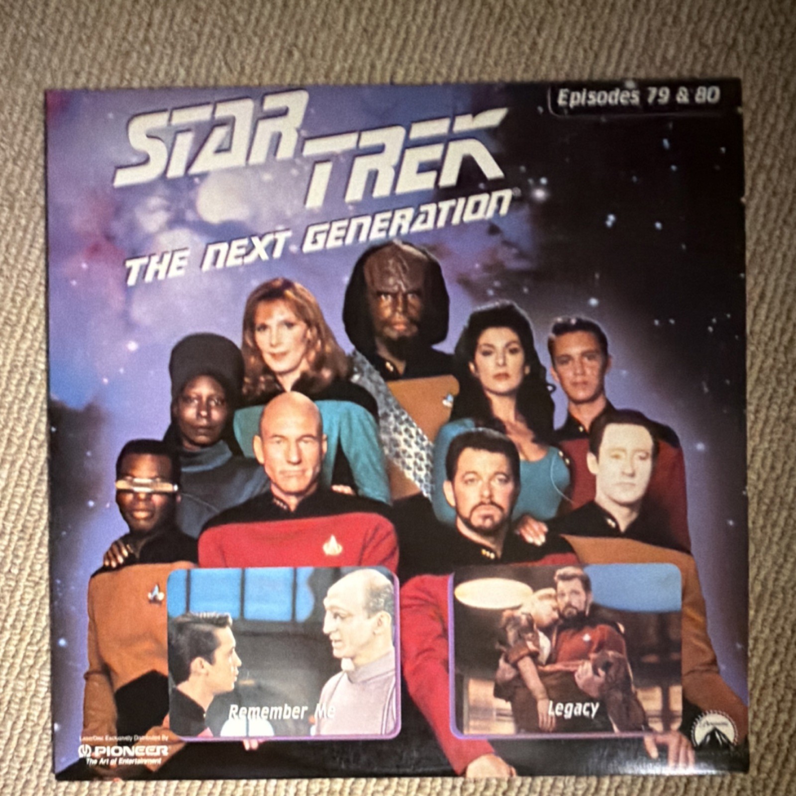 Star Trek: The Next Generation LaserDisc Full Screen Gates McFadden 79 & 80 1990