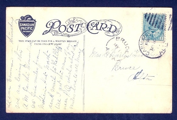 CANADA BRUCE ALTA/MY 11/13 SPLIT CIRCLE RECEIVER ON PPC