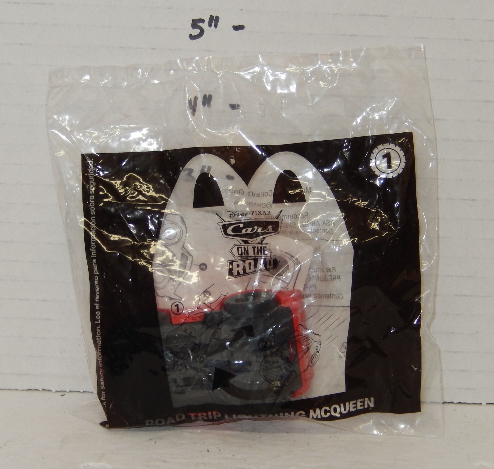 2022 Mcdonalds Happy Meal Toy Disney Cars On the Road #1 Lightning McQueen MIP