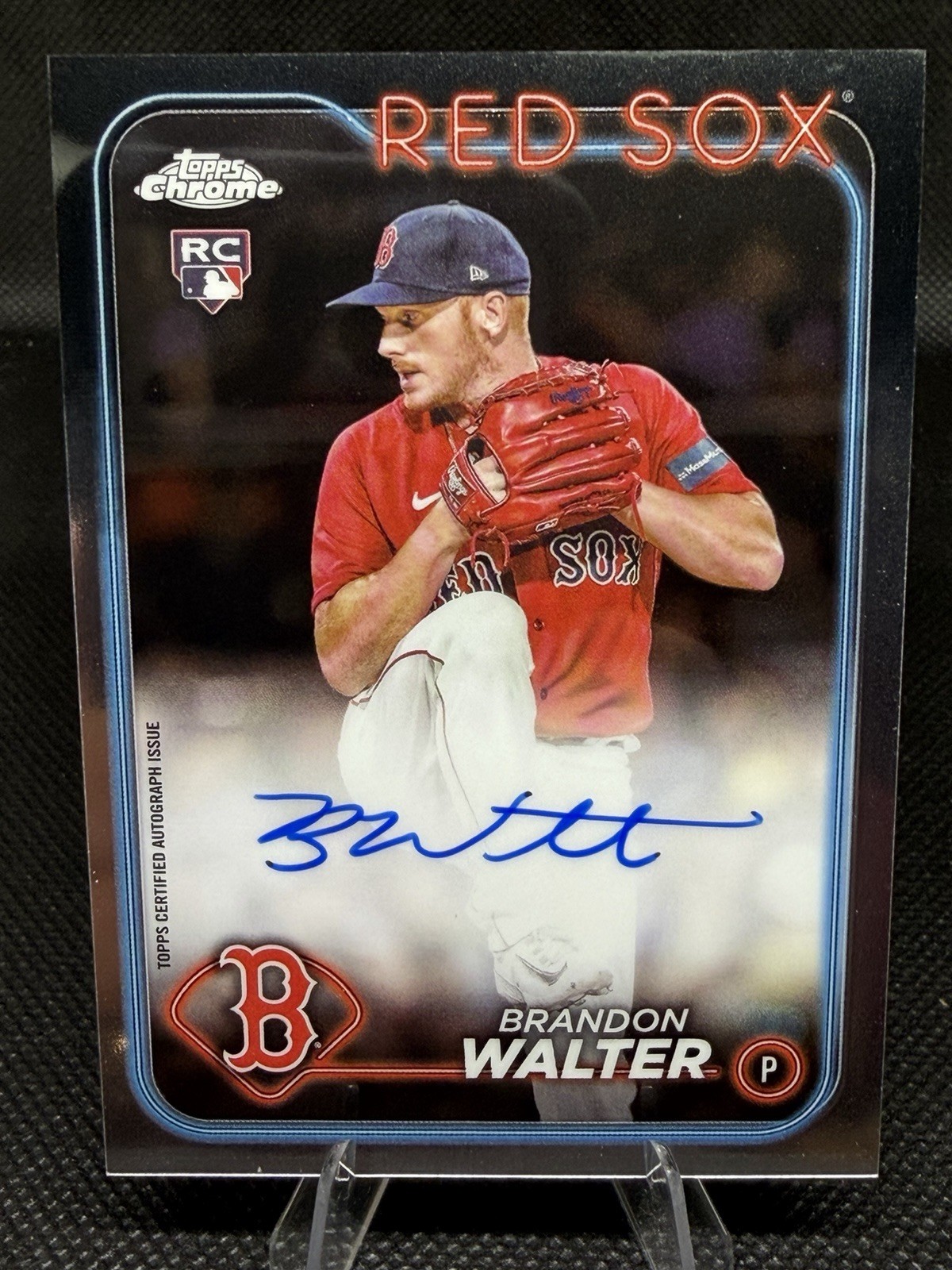 Brandon Walter RC 2024 Topps Chrome Rookie Autographs - Red Sox #RA-BWA