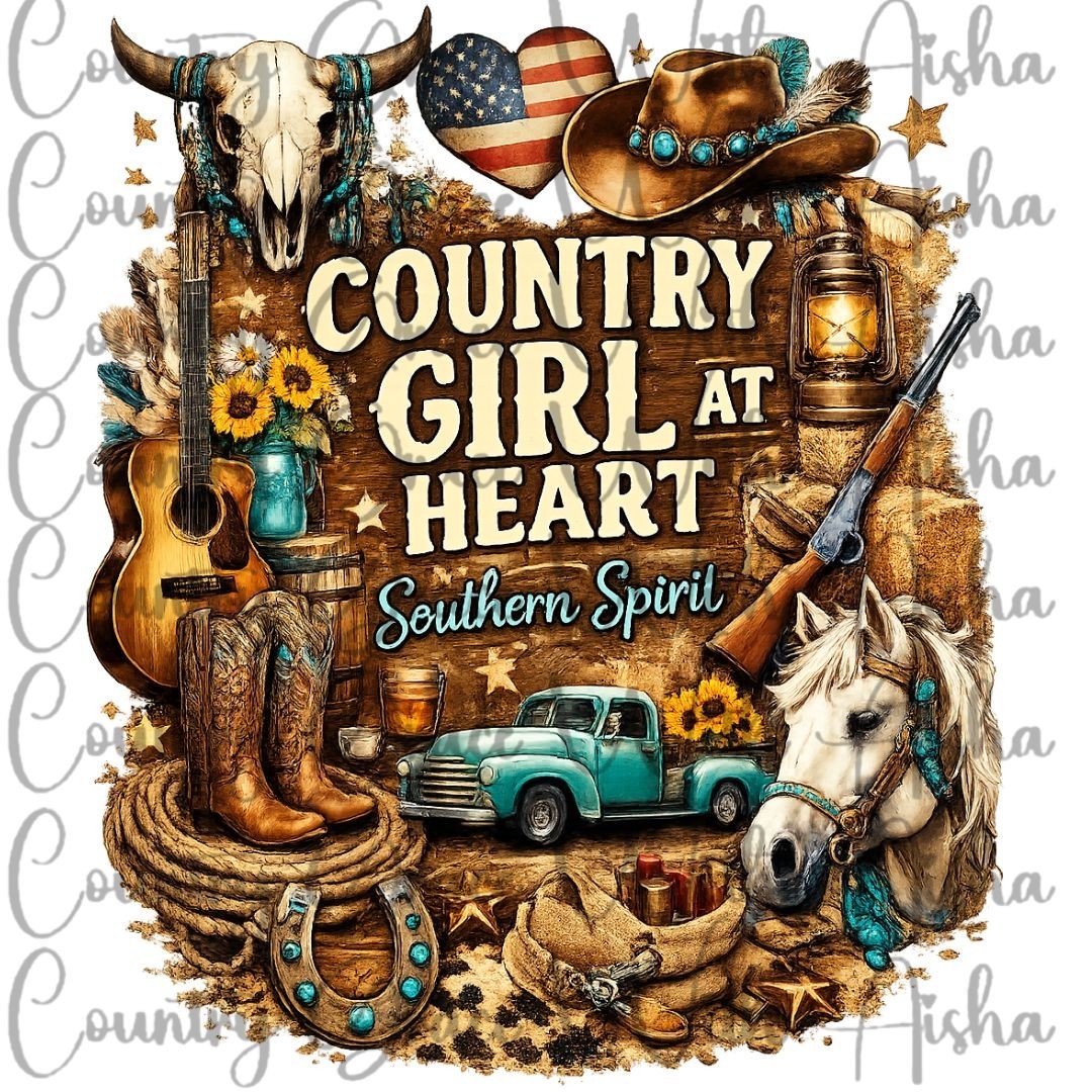 Sublimation Print Southern Spirit Western Ready To Press Sublimation Transfer