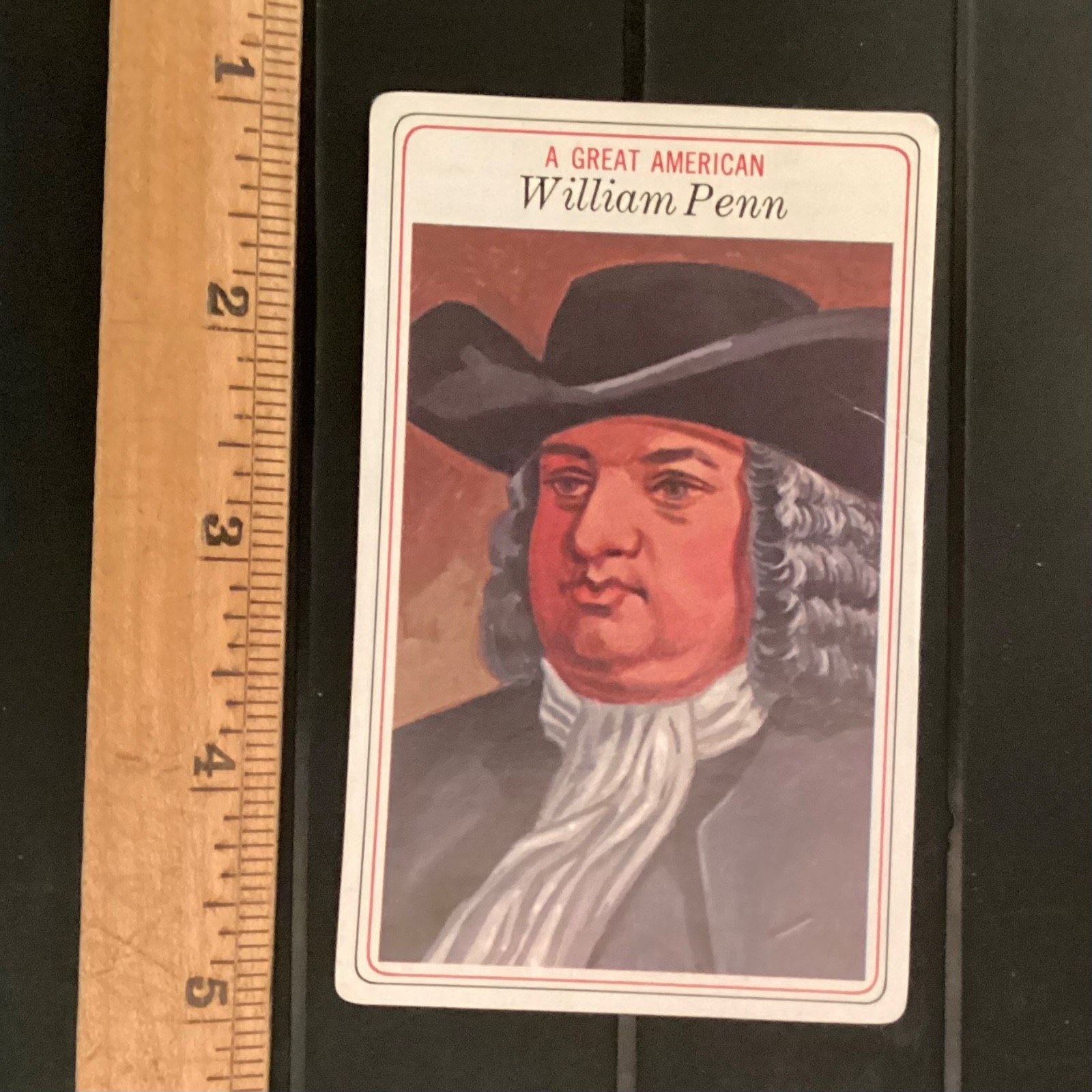 A GREAT AMERICAN William Penn, Bob's Big Boy Restaurant Premium Card