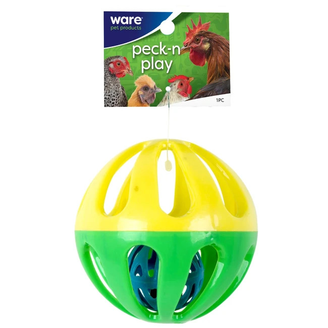 Ware Peck N Play Ball Bird Toy Pet