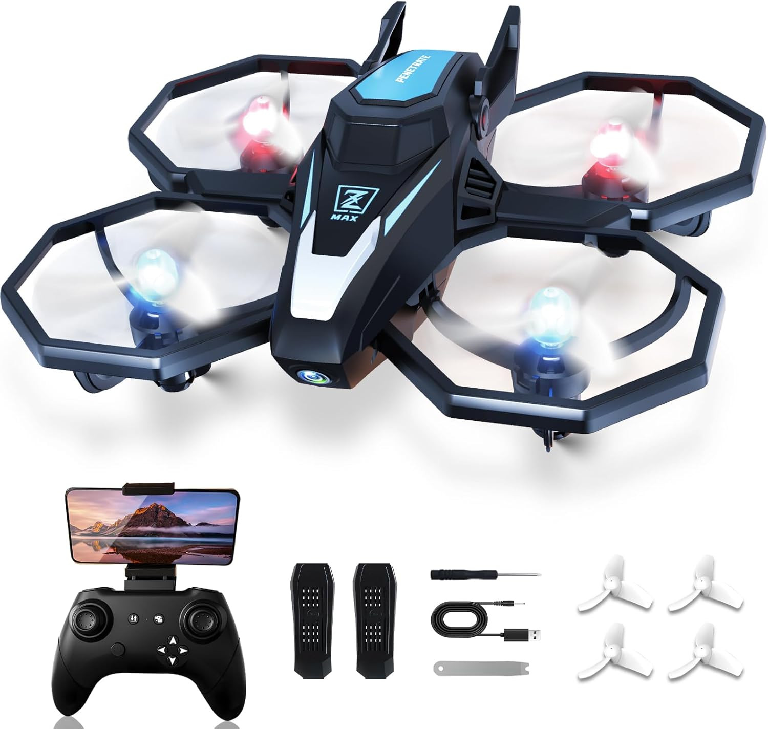 Drones for Kids with Camera, Remote Control Mini Drones for Adults with Altitude