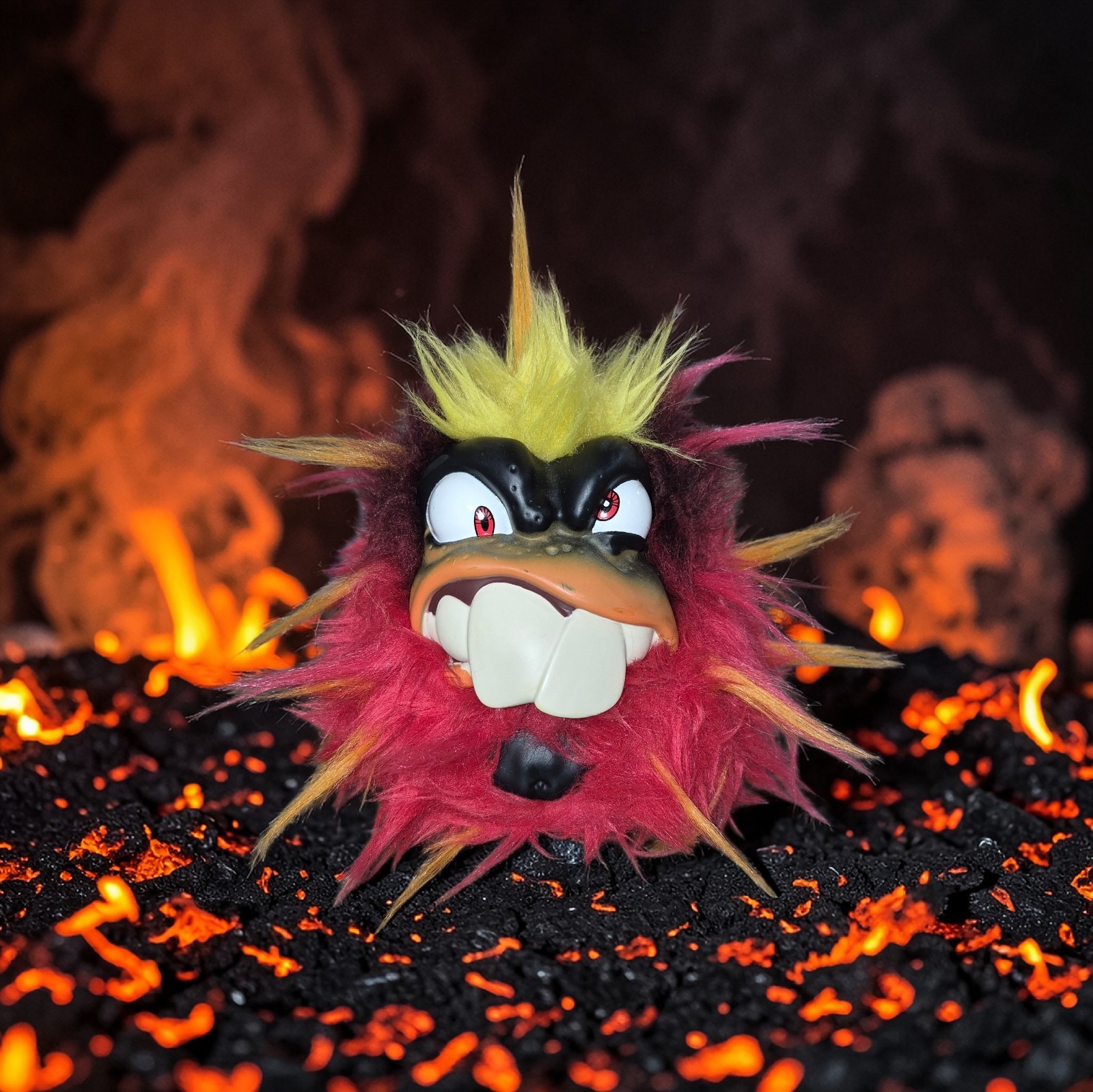 2018 Grumblies Scorch Interactive Fire Monster Toy Lights Sounds Red WORKING 