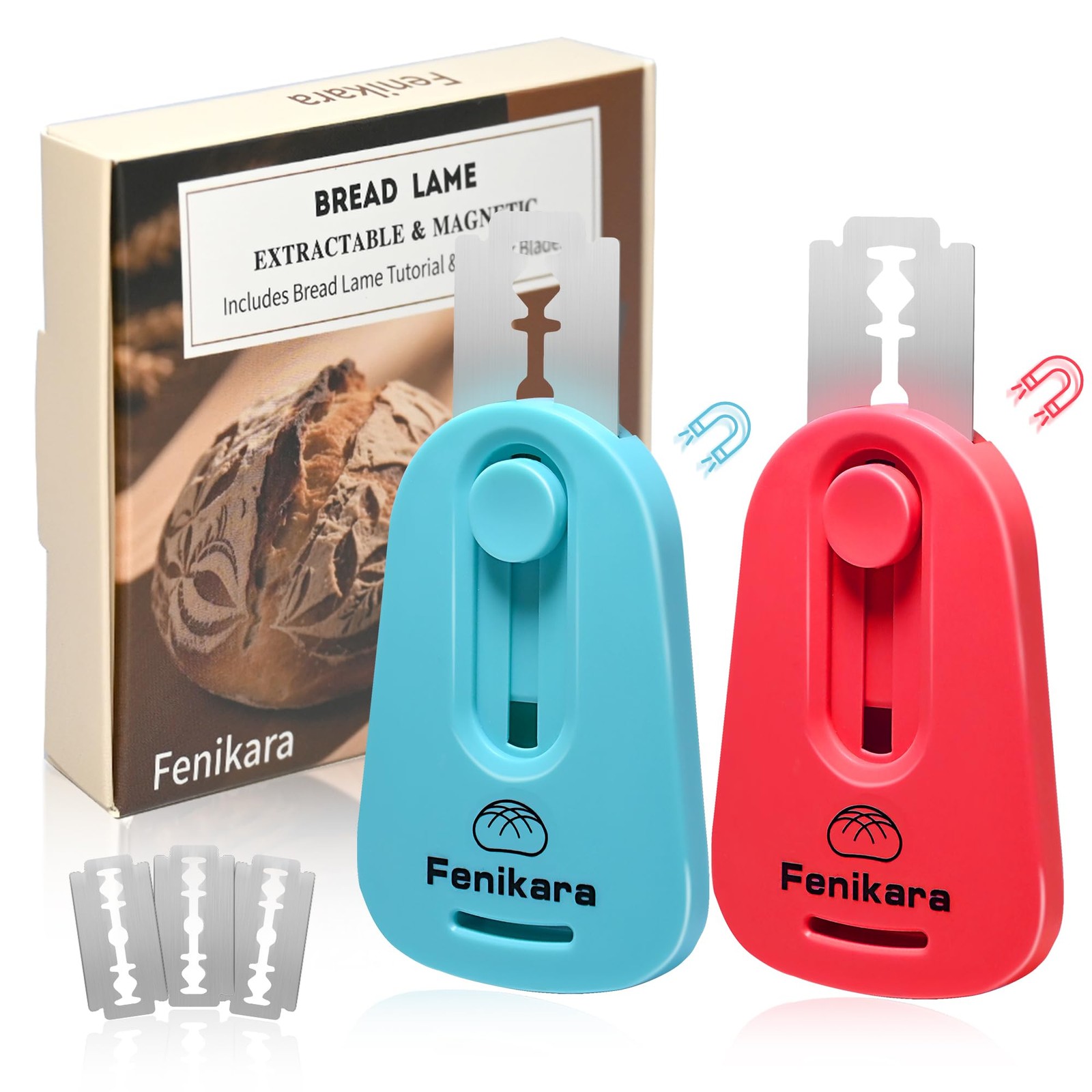 2PCS Upgraded Magnetic Sourdough Scoring Tool & Versatile Bread Scoring Tool ...