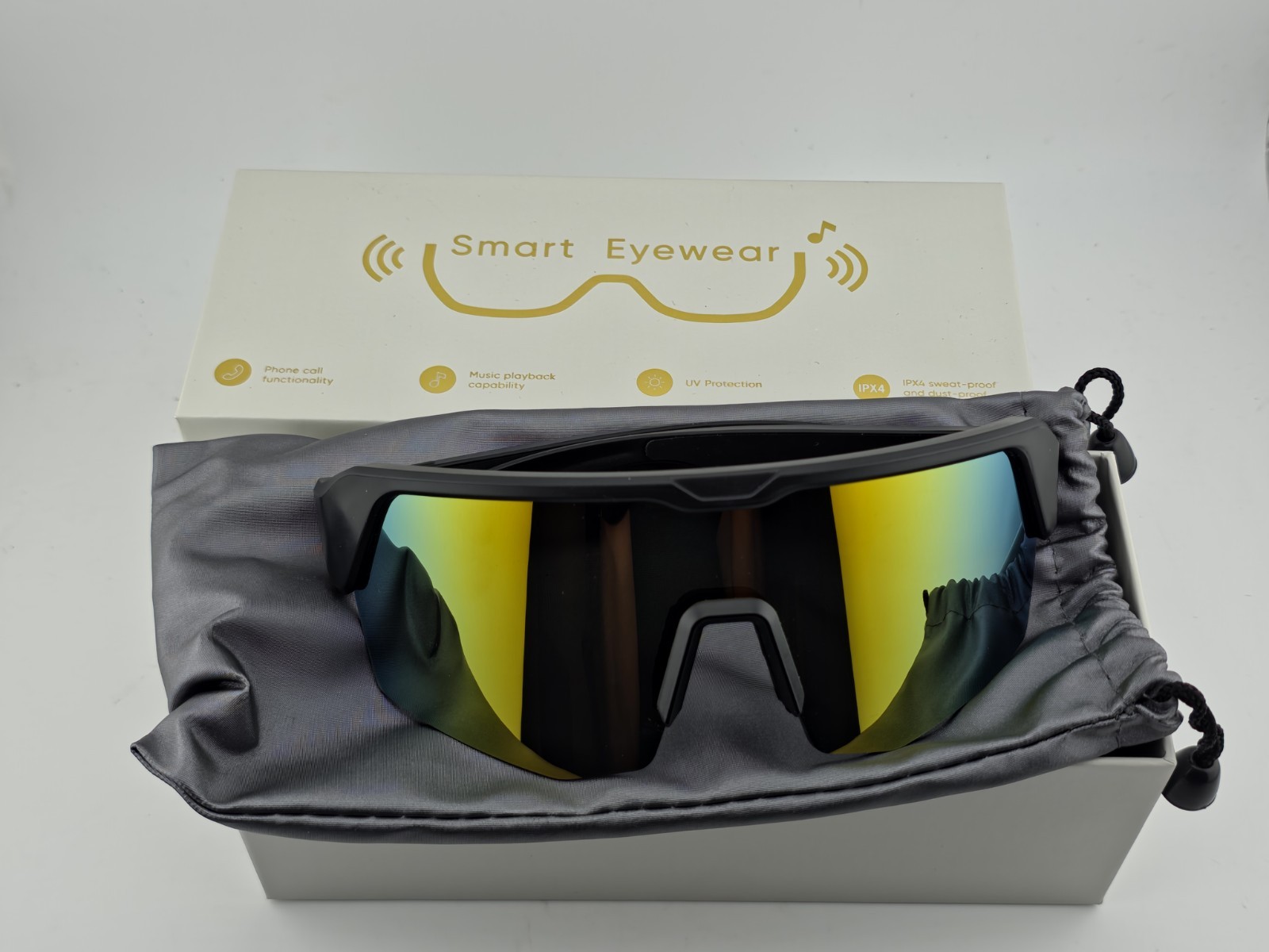 Bluetooth Cycling Glasses Polarized Bike Sport Goggles Fishing UV400 Sunglasses.