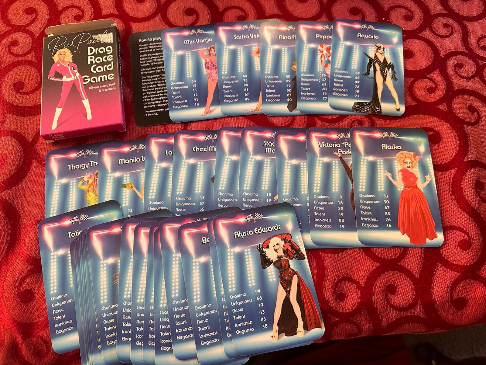 RuPaul's Drag Race Tarot Cards Novelty Drag Queen Cards Complete Set OOP RARE