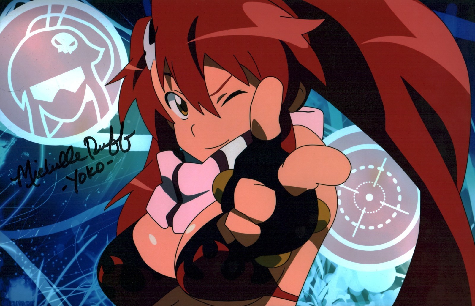 Michelle Ruff Gurren Lagann 11x17 Signed Photo Poster JSA Certified Autograph